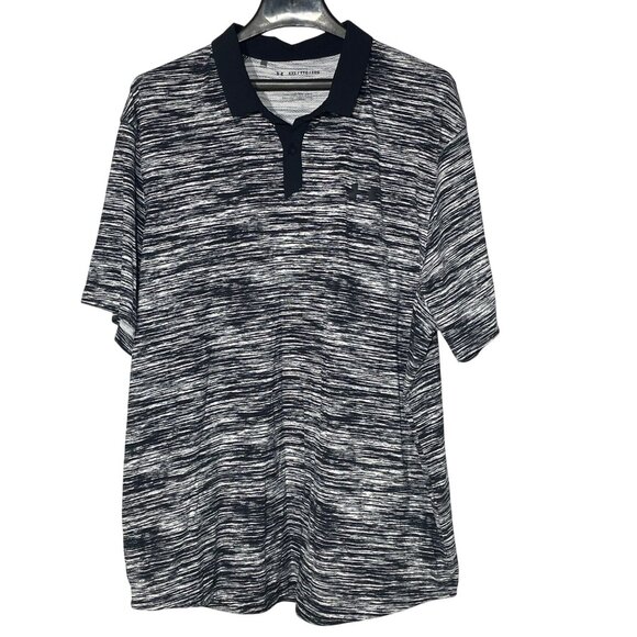 Under Armour Iso-Chill Polo Shirt Loose Fit Black White Sz XXL Golf Athletic - Picture 1 of 7